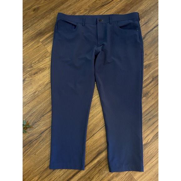 Public Rec Men's (40x30) Workday Pant Staright Leg Navy Blue Chino - Picture 2 of 7